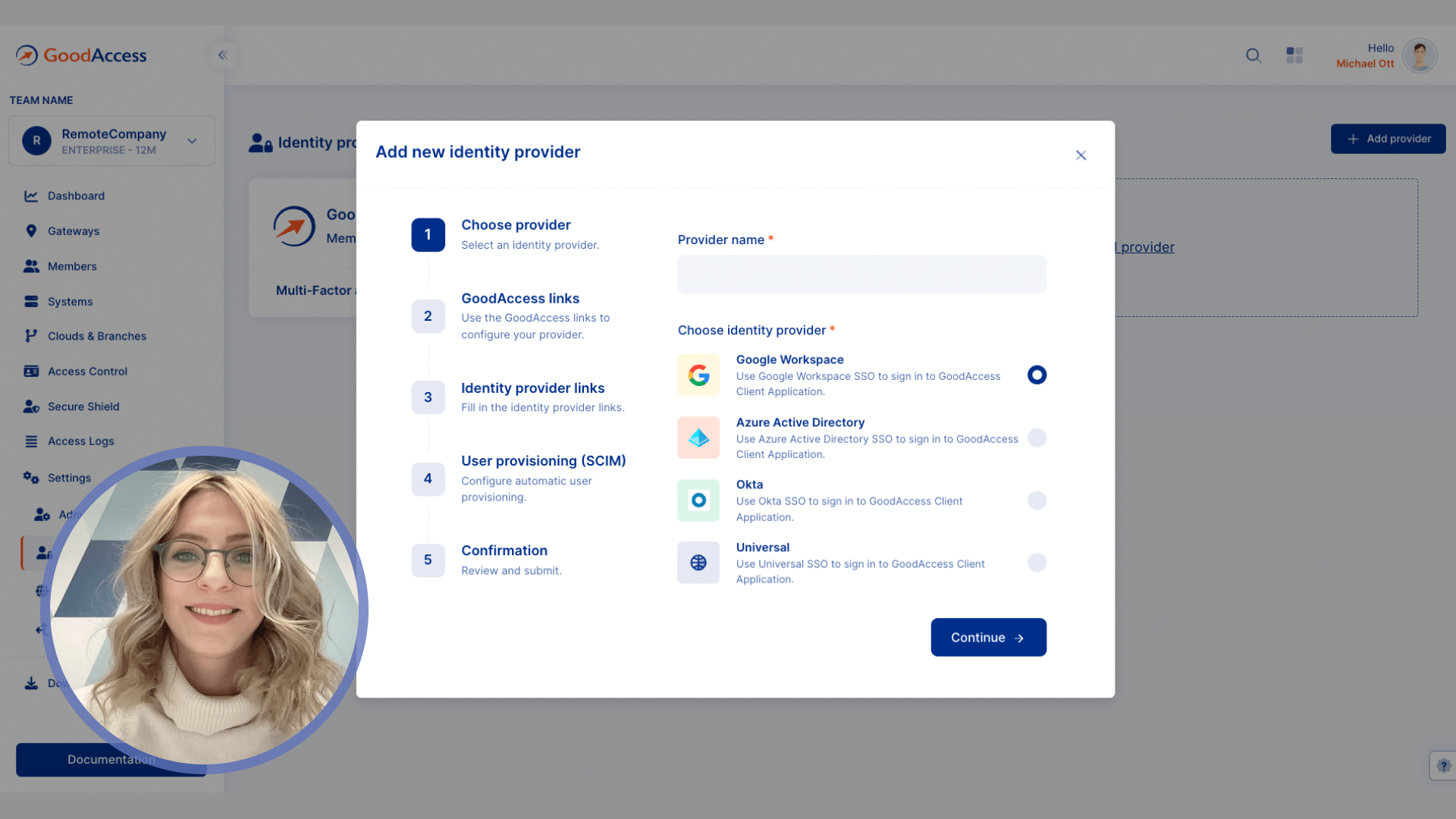 How to use GoodAccess multi-factor authentication demo video